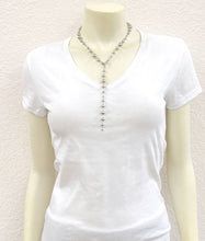 Load image into Gallery viewer, Handmade Lariat Silver Navajo Bead Necklace
