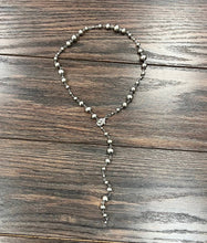 Load image into Gallery viewer, Handmade Lariat Silver Navajo Bead Necklace

