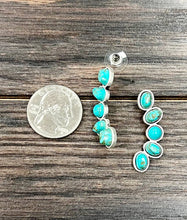 Load image into Gallery viewer, Navajo Turquoise Stud Earrings
