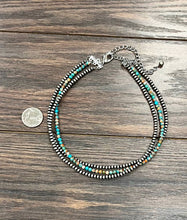Load image into Gallery viewer, Handmade Navajo &amp; Turquoise Necklace
