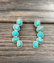 Load image into Gallery viewer, Navajo Turquoise Stud Earrings
