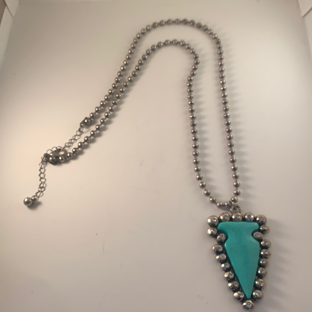 Turquoise Arrow Necklace