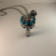 Load image into Gallery viewer, Turquoise Bell Necklace
