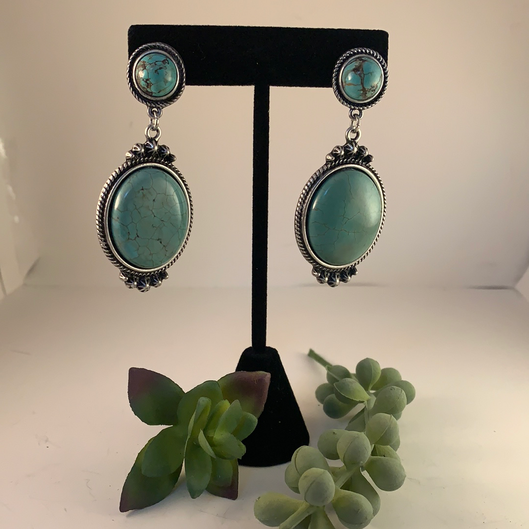 Natural Stone Earring