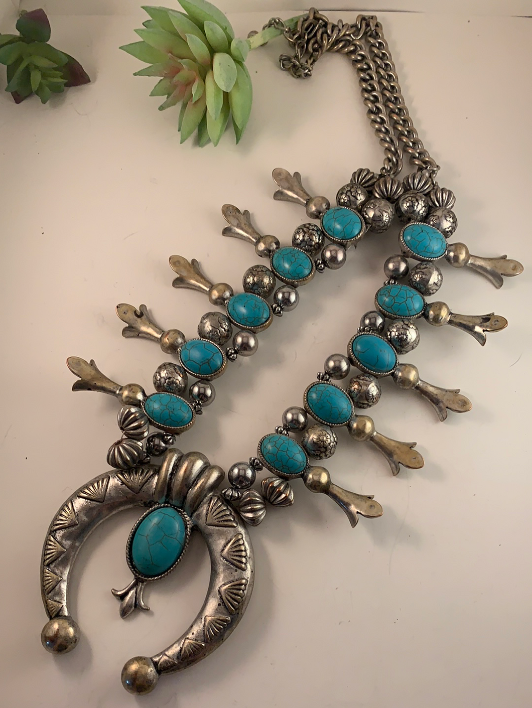 Silver Squash Necklace