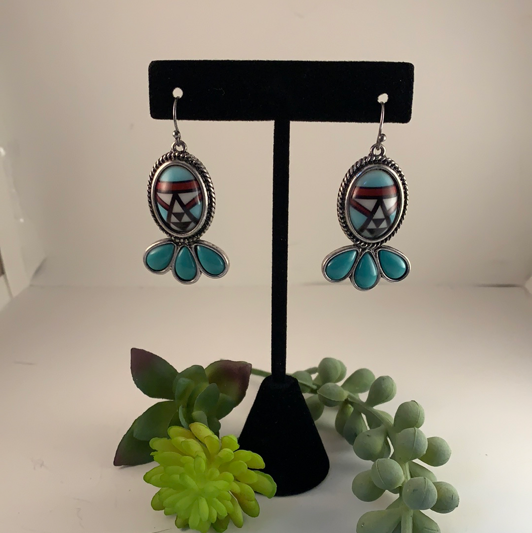 Aztec Pattern Earring