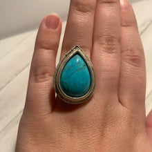 Load image into Gallery viewer, Teardrop Natural Stone Ring
