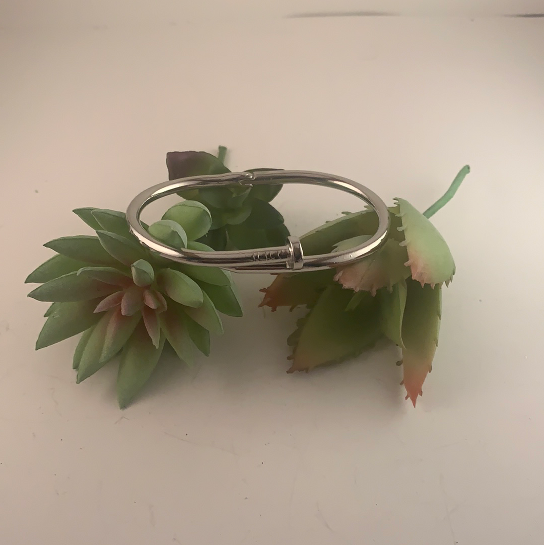 Silver Nail Bracelet