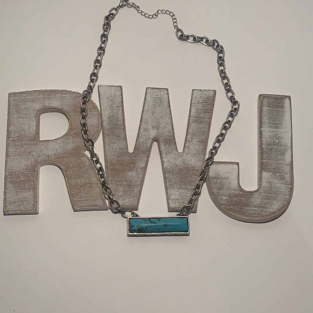 Chain Turquoise Necklace