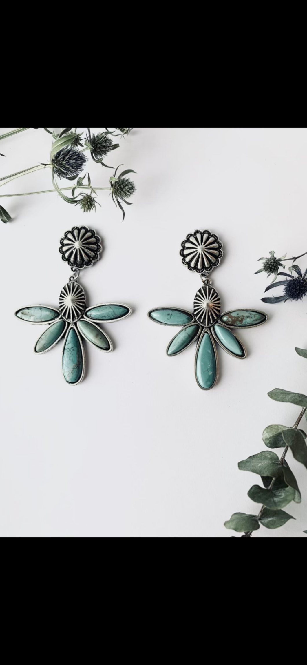 Natural Stone Earring