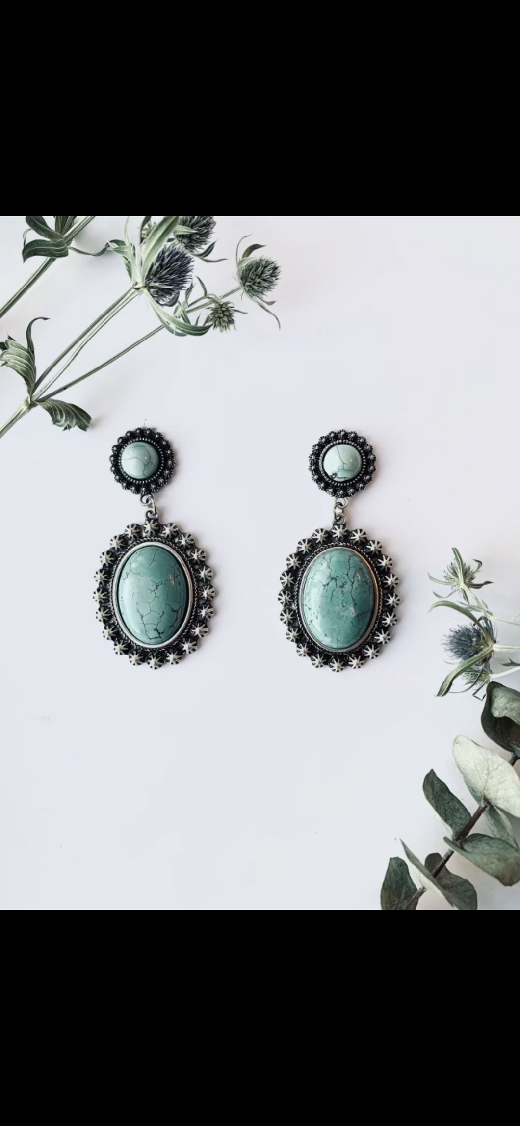 Natural Stone Earring