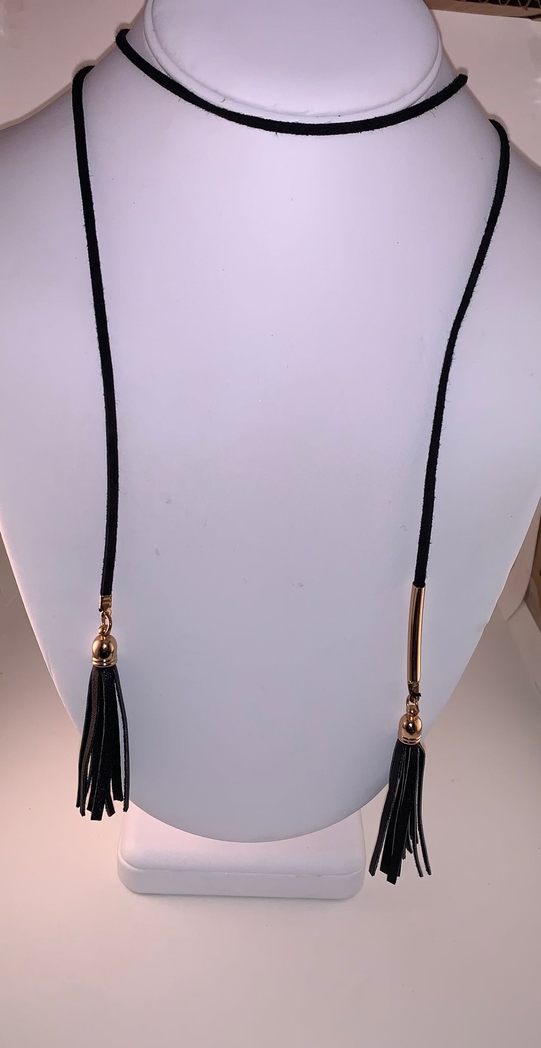 Black Leather Necklace