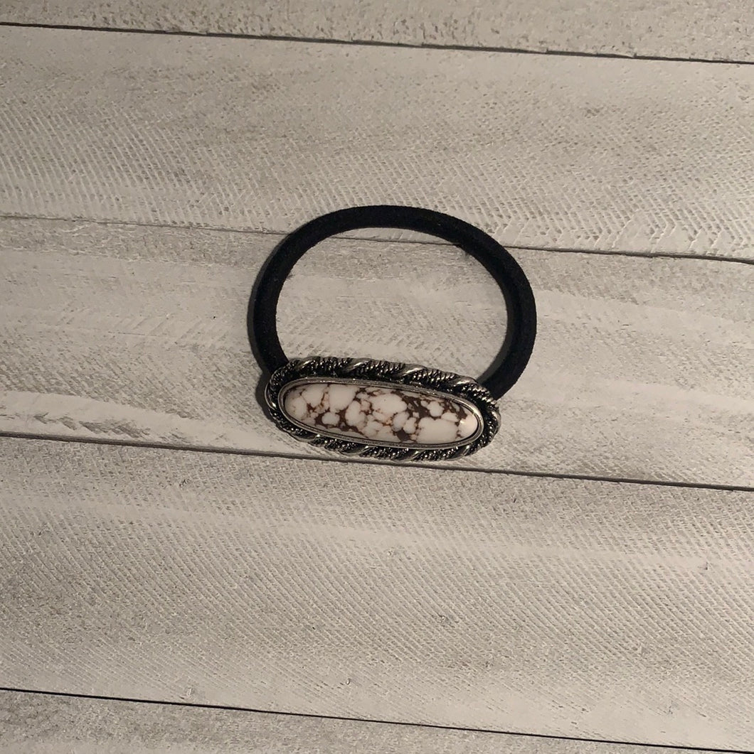 Buffalo Stone Hair Tie