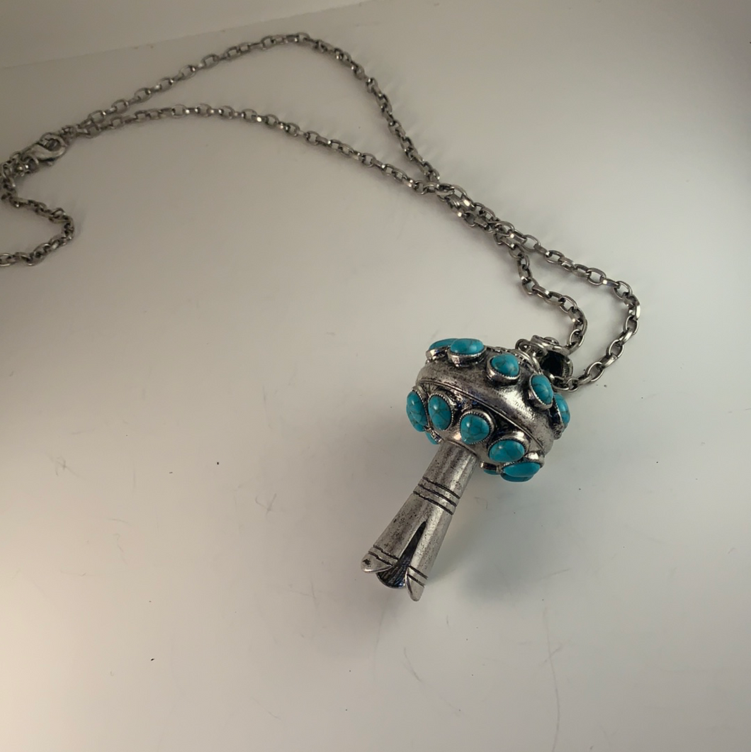 Turquoise Bell Necklace