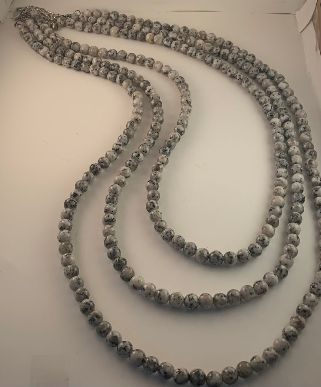 Three Strand Agate Necklace