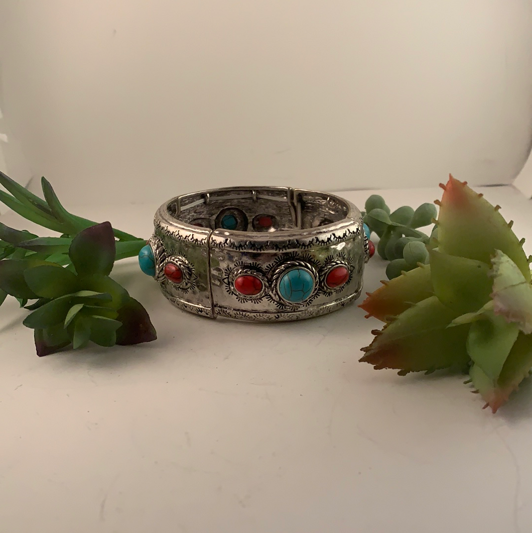Red Turquoise Bracelet