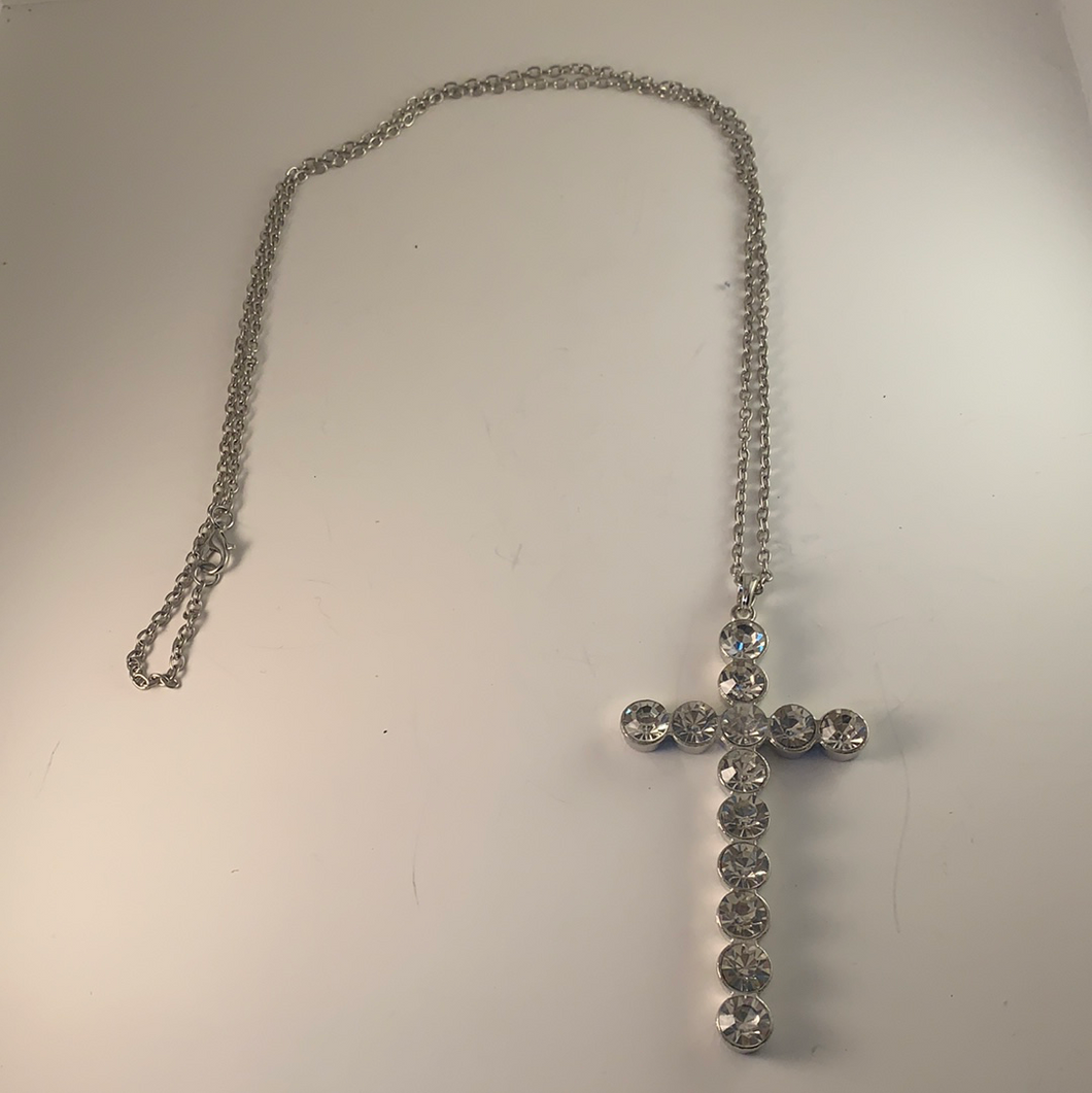 Gemstone Cross Necklace