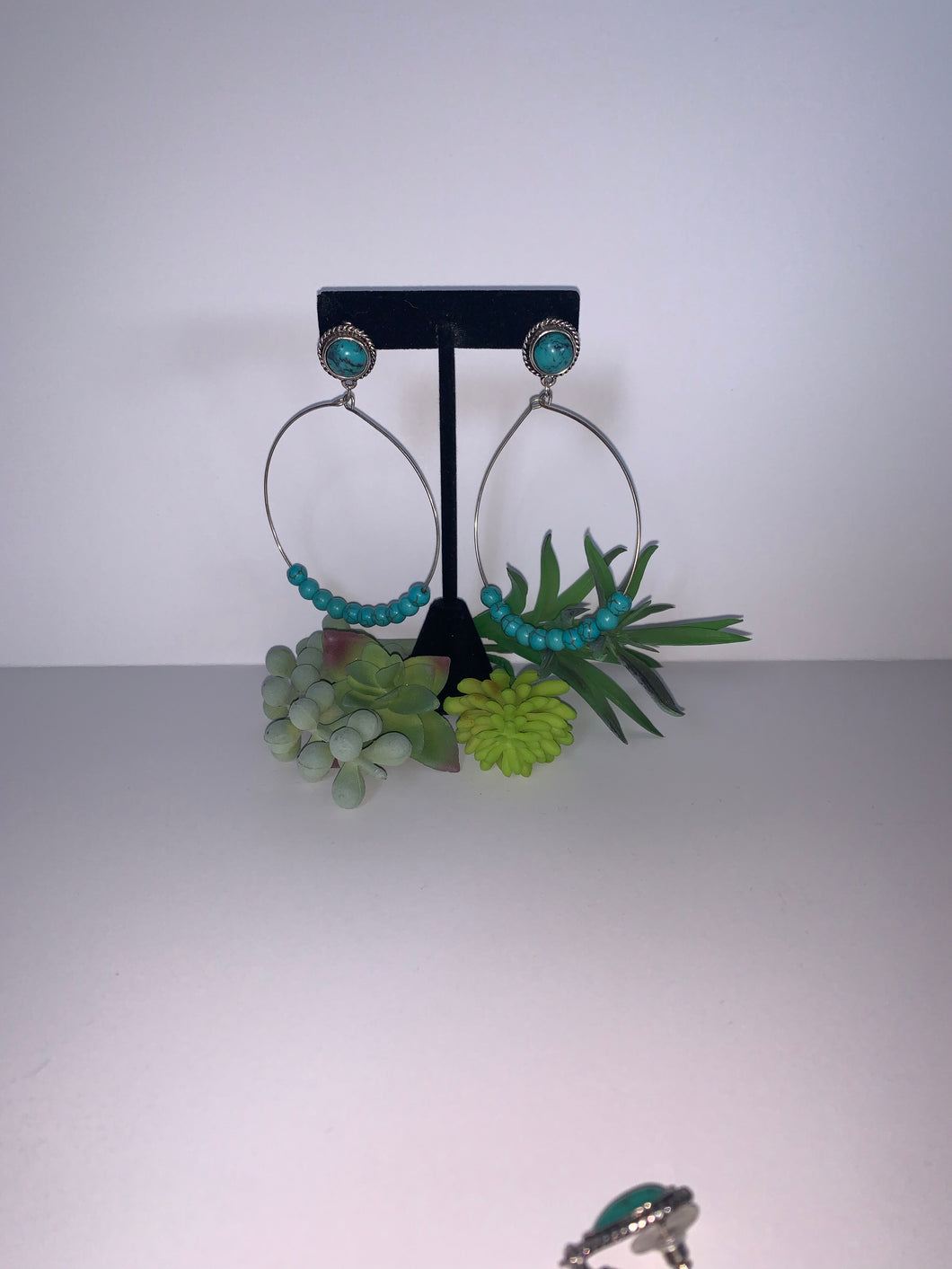 Turquoise Hoop Earrings