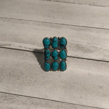 Load image into Gallery viewer, Multi-stone Turquoise Ring
